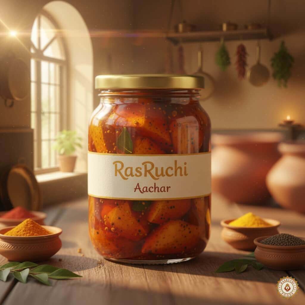 Handmade  mango pickle jar